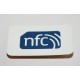 ANTI-METAL 40mm x 25mm rectangular white nfc stickers (PACK OF 2)